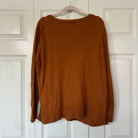 AVA & VIV burnt orange V-neck sweater Women’s size 3X - Picture 2 of 9